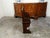 Italian Italian 19th Century Walnut Hall Bench with Carved Back and Large Volutes For Sale - Image 3 of 12
