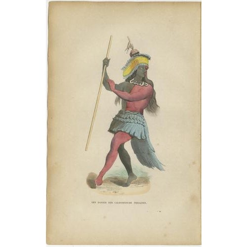 Mid 19th Century European School Artist, Indigenous Peoples of the Americas, 1852, Print, Set of 10 For Sale - Image 5 of 13