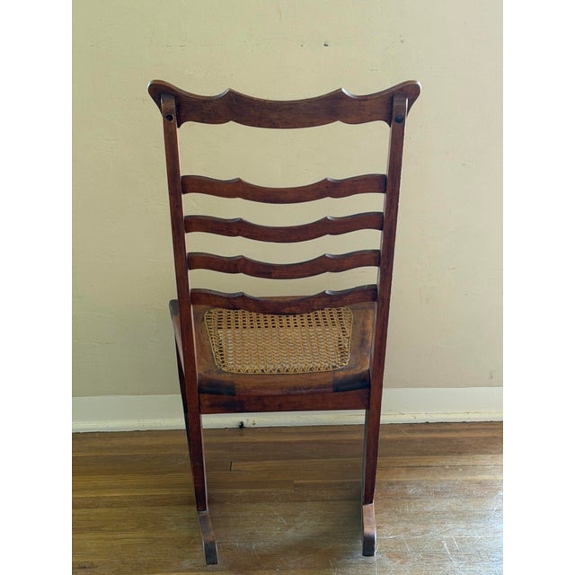Antique Small Child Rocking Chair For Sale - Image 4 of 11