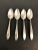 Modern Antique Community Silver Plated Tea Spoons S/4 For Sale - Image 3 of 5
