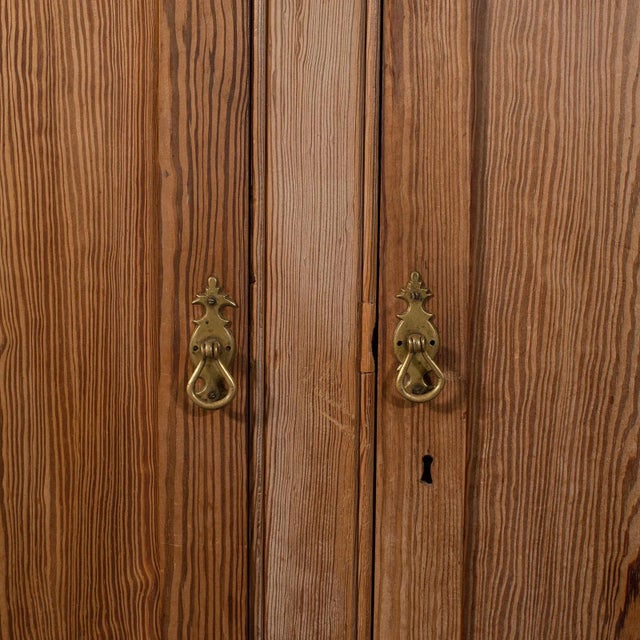 Brown 1850s Very Tall 8' Antique Victorian English Pine Cupboard For Sale - Image 8 of 12