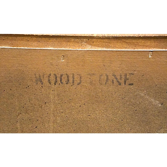 Stanley Furniture Solid Walnut Italian Provincial 74" Triple Door Dresser For Sale - Image 15 of 15