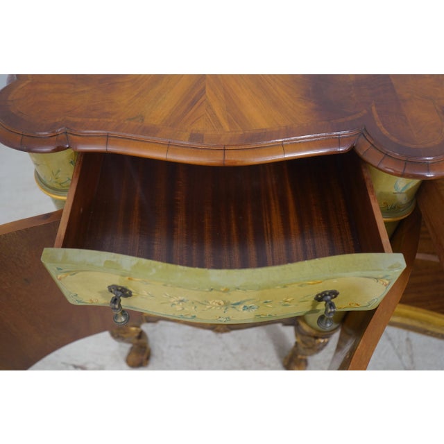 19th Century Vintage 19th Century English Paint Decorated Walnut Sideboard For Sale - Image 5 of 12