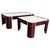 Set of Mid-Century Modern Coffee Tables with Curved Legs and White Top For Sale - Image 10 of 18