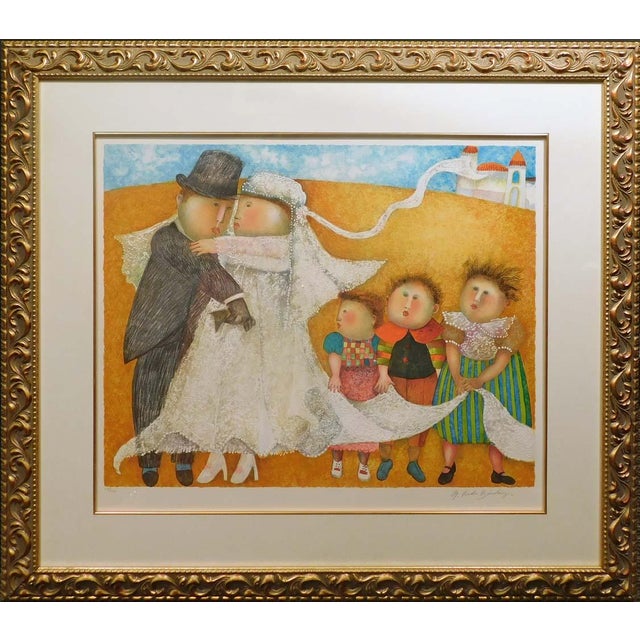 "Les Jeunes Maries" by Graciela Rodo Boulanger Original Limited Edition Lithograph on Paper Hand Signed by the Artist...