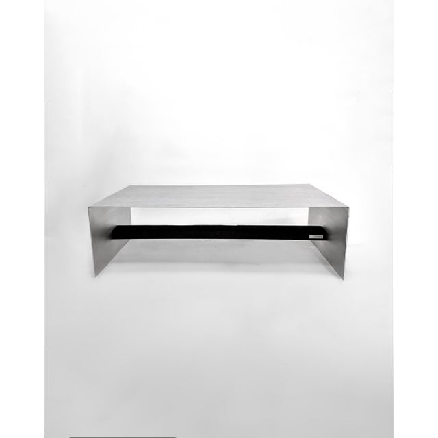 Early 21st Century Matted Aluminium Blackwood Coffee Table by Case Studios For Sale - Image 5 of 5