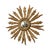 Beautiful old sunburst mirror with convex glass and a frame made of carved and gilded wood, Spanish in origin,...