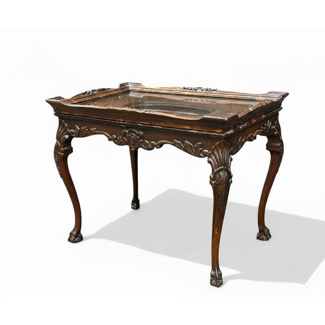 1930s Antique Tray Top Table For Sale - Image 5 of 12