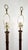 Brown Lamp Pair & Shades Faux Metal Bamboo Restored For Sale - Image 8 of 18