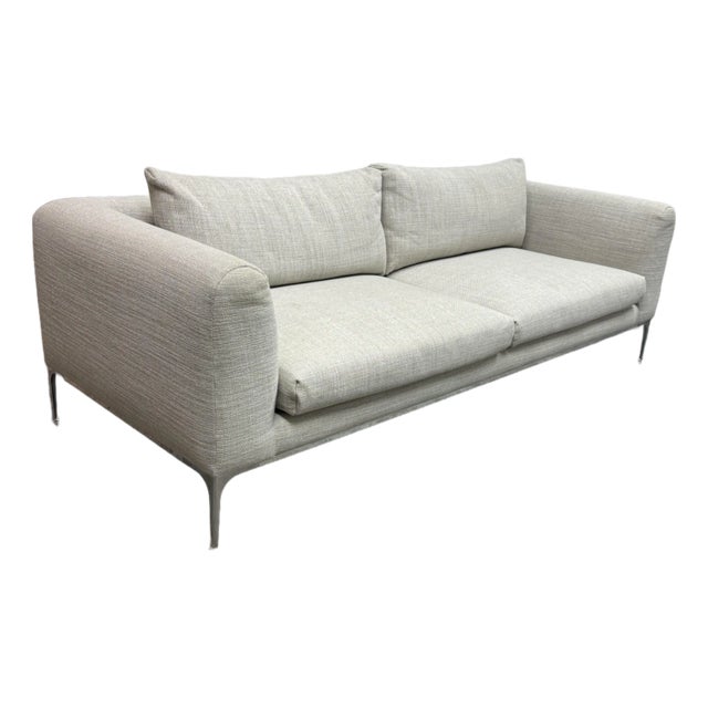 Design Within Reach Jonas Snow Linen Sofa For Sale