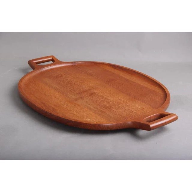 Large Teak Serving Tray by Jens H. Quistgaard for Dansk Design, 1960s For Sale - Image 5 of 10