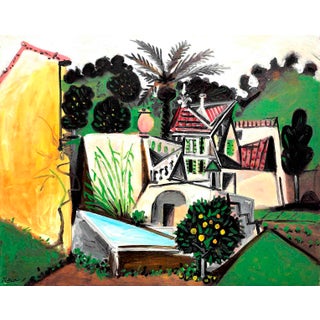 Pablo Picasso La Villa Au Palmier Giclee Numbered Edition For Sale