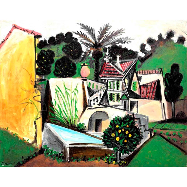 Pablo Picasso La Villa Au Palmier Giclee Numbered Edition For Sale