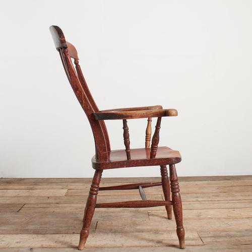 Antique Victorian Kitchen Chair For Sale - Image 4 of 12