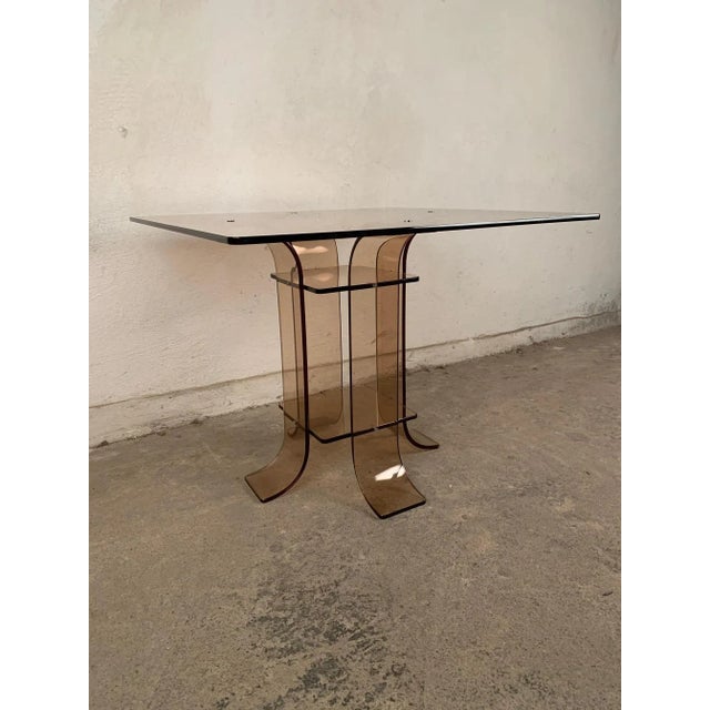 French Acrylic Glass Coffee Table, 1960s For Sale - Image 4 of 7