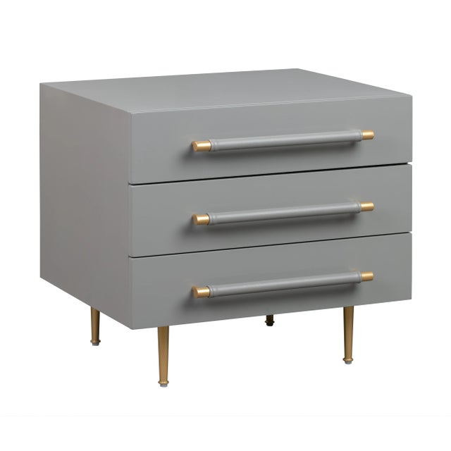 Trident Grey Nightstand For Sale - Image 10 of 10