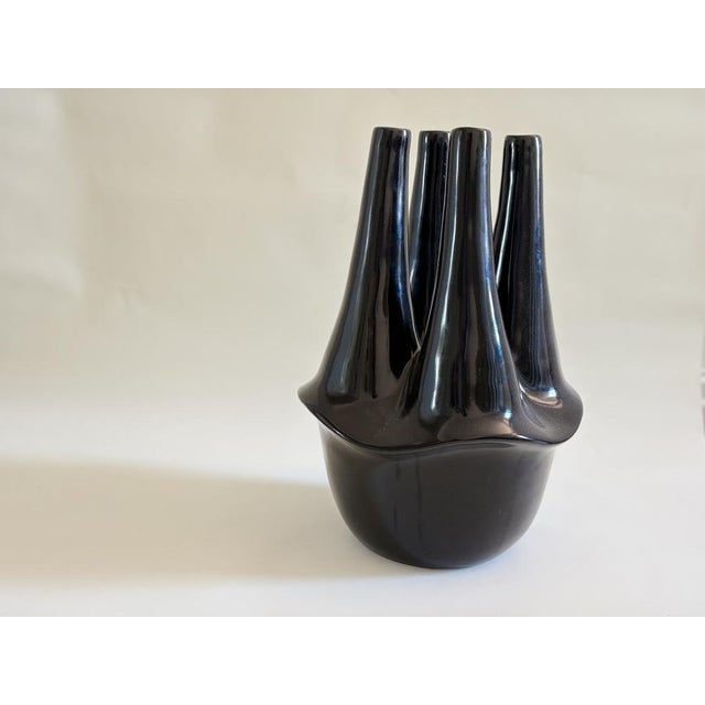 Mid-Century Modern Vintage Portuguese Brutalist Flower Vase, 1990s For Sale - Image 3 of 7