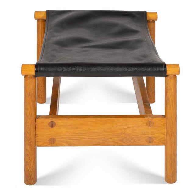 Vintage Wooden Ottoman, 1960s For Sale - Image 3 of 7