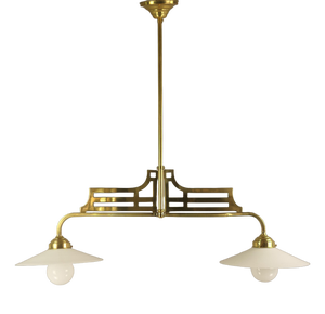 Bauhaus Pendant Lamp in Brass, 1920s