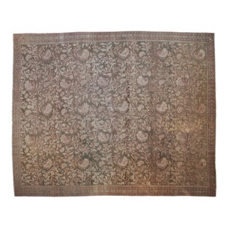 Vintage Distressed Malayer Carpet - 12'1" x 14'11" For Sale
