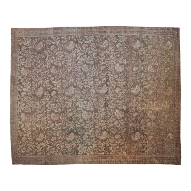 Vintage Distressed Malayer Carpet - 12'1" x 14'11" For Sale