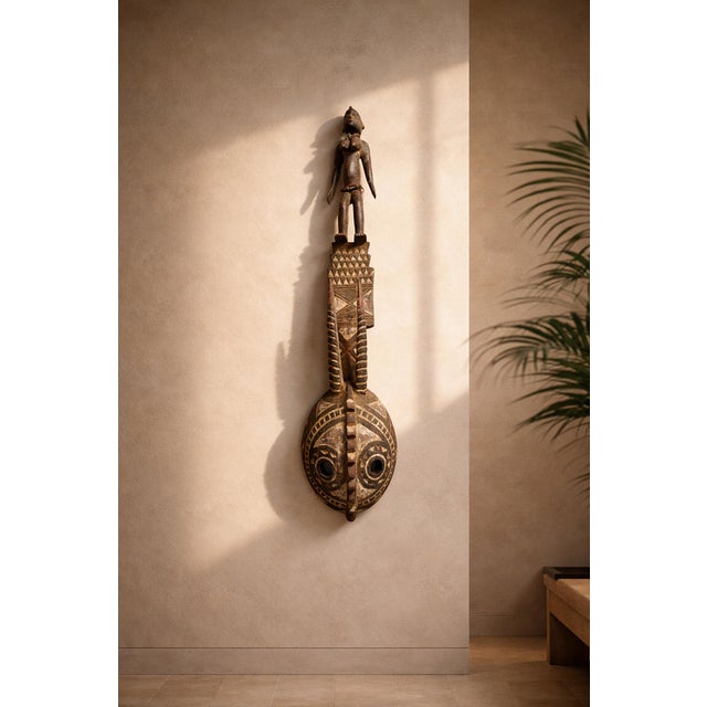 Antique Original Burkina Faso Tribal Mask Mossi For Sale - Image 10 of 10