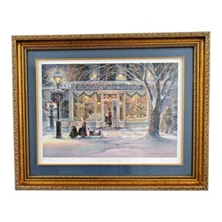 1990s Trisha Romance the Home Bakery Matted and Framed Numbered Print For Sale