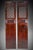 Maroon Antique Handmade Handcarved Sliding Door Panels, Japan, 1920s, Set of 2 For Sale - Image 8 of 18