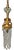 Mid 20th Century Murano Open Clear Lattice Cylinder Ormolu Pendant Light For Sale - Image 15 of 18
