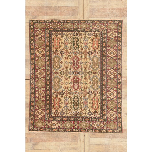 Vintage Turkish Oushak Rug, 05'06 X 06'09 For Sale - Image 10 of 10