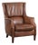 Cognac Brown Cowhide Armchair For Sale