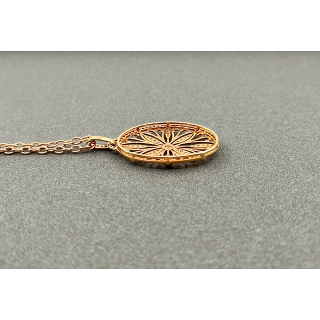 Early 21st Century 1.38 Ct Diamond Pendant Necklace For Sale - Image 5 of 5