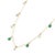 18k Gold Green Charm Necklace With Natural 1.9ct Emeralds & Diamonds For Sale - Image 4 of 14