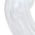 Vintage Venini Bianconi Murano Signed Zanfirico Ribbons Pasta White Italian Art Glass Cornucopia Vase For Sale - Image 12 of 12