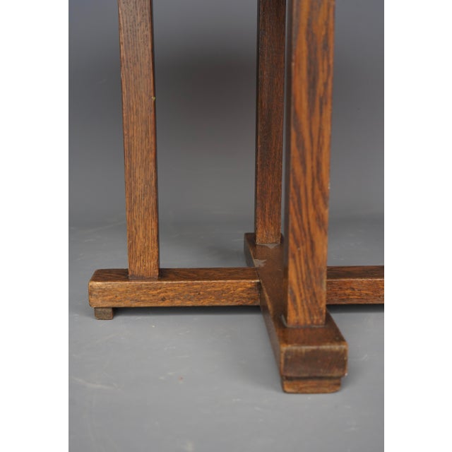 Art Deco Oak Console Table by Frits Spanjaard for Lov, 1920s For Sale - Image 12 of 14