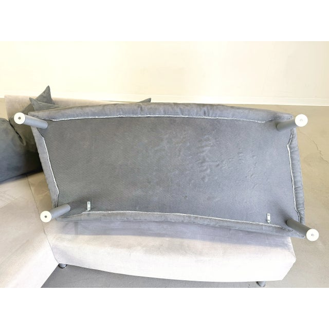 Fabric Velvet Sofa Corner by Franz Fertig For Sale - Image 10 of 13