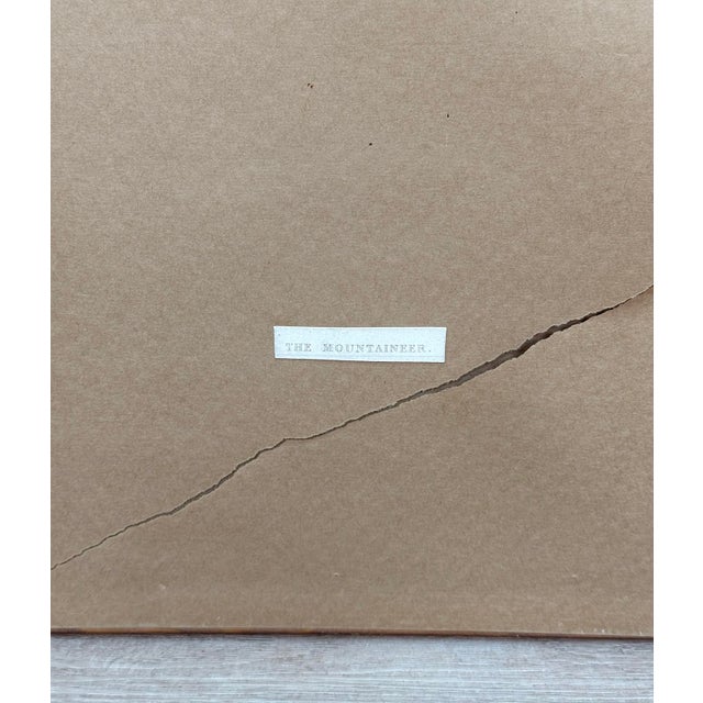 Antique Outsider "The Mountaineer" Mother & Child Engraving Art by Paul Falconer Poole For Sale - Image 11 of 11