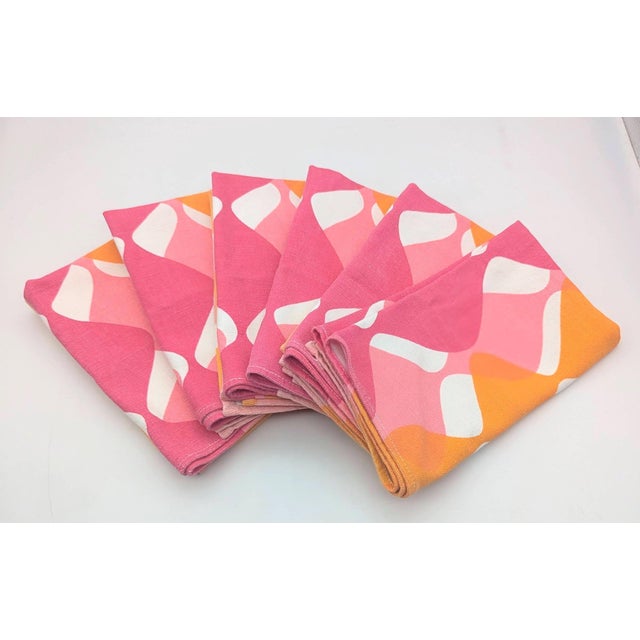 Jonathan Adler Cotton Dinner Napkins, Set of 6 For Sale In Miami - Image 6 of 9