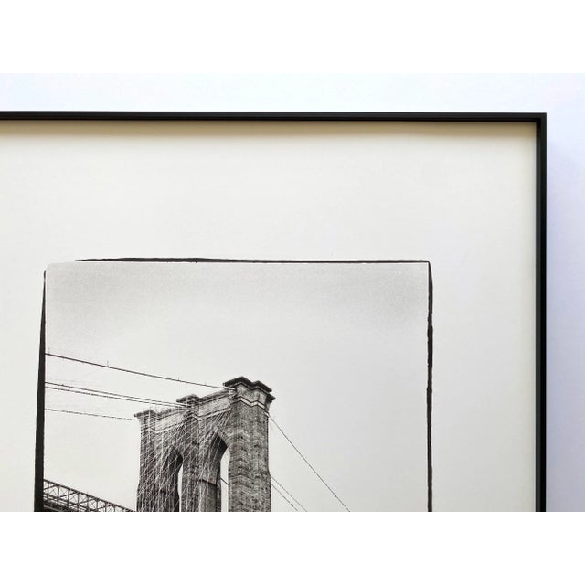 Black Andy Warhol Foundation Lithograph Photo Print Framed Special Edition New York Poster " Bridge " 1986 For Sale - Image 8 of 12