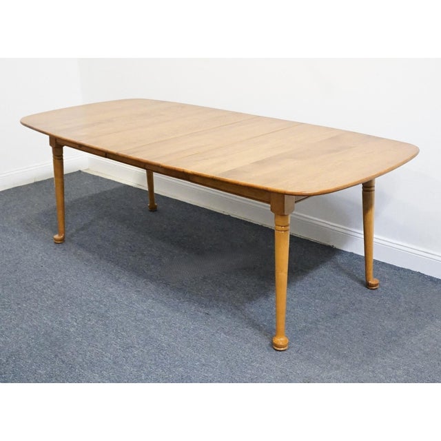 CONANT BALL Solid Hard Rock Maple Colonial Early American 85" Dining Table 2025-1431 29" High 60.5" Wide 40" Deep Apron:...