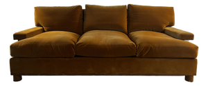 Roman Thomas (Palmer) Sofa / Rose Uniacke Java Cotton Velvet Gently Used Down Sofa