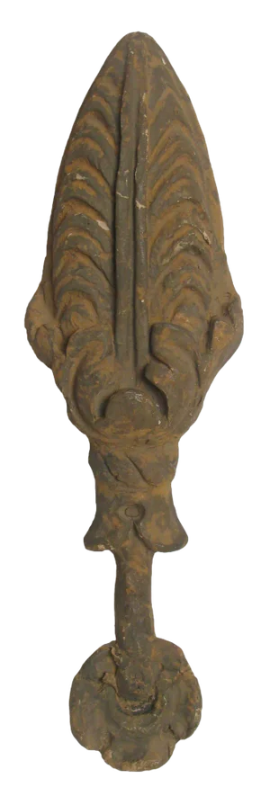 Antique French or Italian Paper Mache Processional Finial