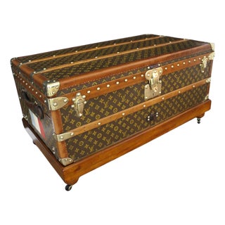 Vintage Cabin Trunk in Monogram Canvas from Louis Vuitton, 1920 For Sale
