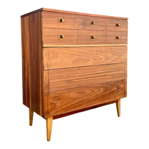 Mid-Century Modern Petite Highboy Dresser | by Stanley