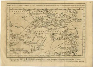 Antique Map of Turkmenistan, Uzbekistan, Tajikistan and Kyrgyzstan, 1749