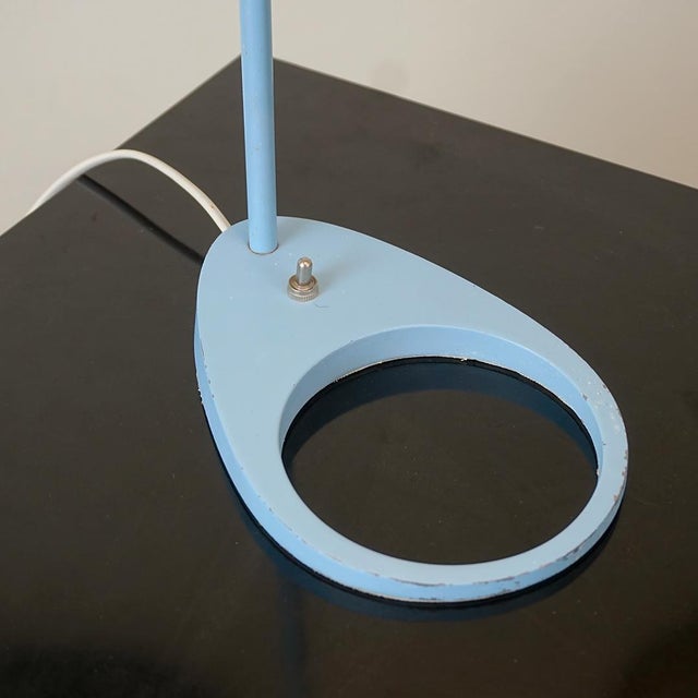 Blue AJ Table Lamp from Louis Poulsen, Denmark, 1960s For Sale - Image 3 of 17