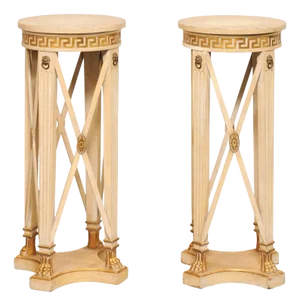 Italian Regency Pedestal Tables, Mid 20th Century - Set of 2