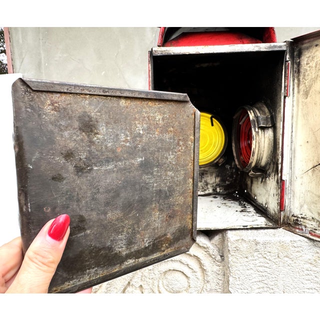 Vintage Railway Signal Lanterns, Austria, 1930s, Set of 3 For Sale - Image 16 of 17