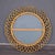Silver Mid-Century Italian Round Rattan Wall Mirror For Sale - Image 8 of 8