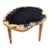 Andrianna Shamaris Ancient Palm Petrified Wood Side Table For Sale